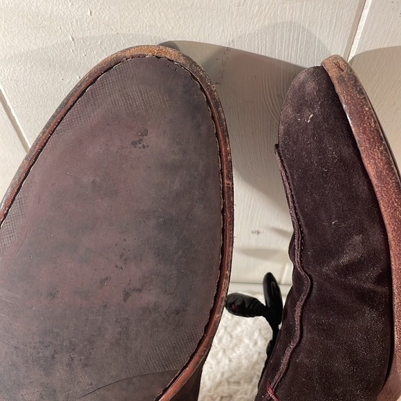 Paul Smith Chocolate Brown Leather Tassel Semi Rounded Toe Loafers main image 7